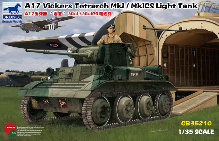 Bronco Models 1/35 A17 Vickers Tetrarch Mk.I / MkICS Light Tank