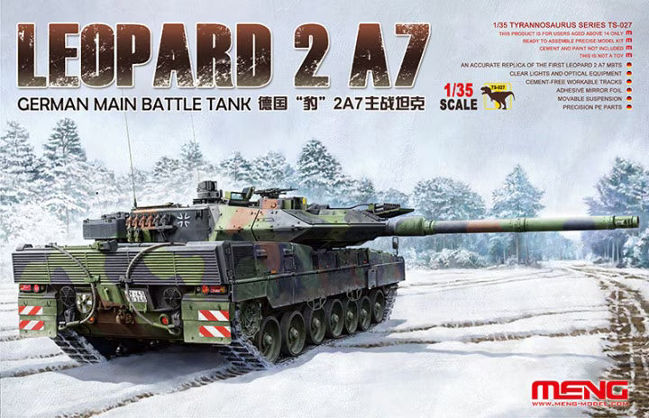 Meng Model 1/35 Leopard 2 A7 German Main Battle Tank TS-027