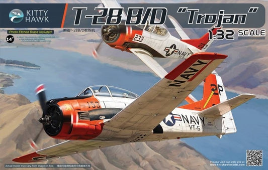 Kitty Hawk 1/32 T-28B/D Trojan Model Aircraft Kit