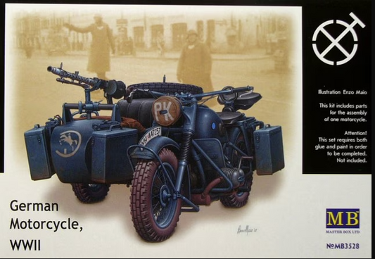 Masterbox 1/35 MB3528  German motorcycle, WWII