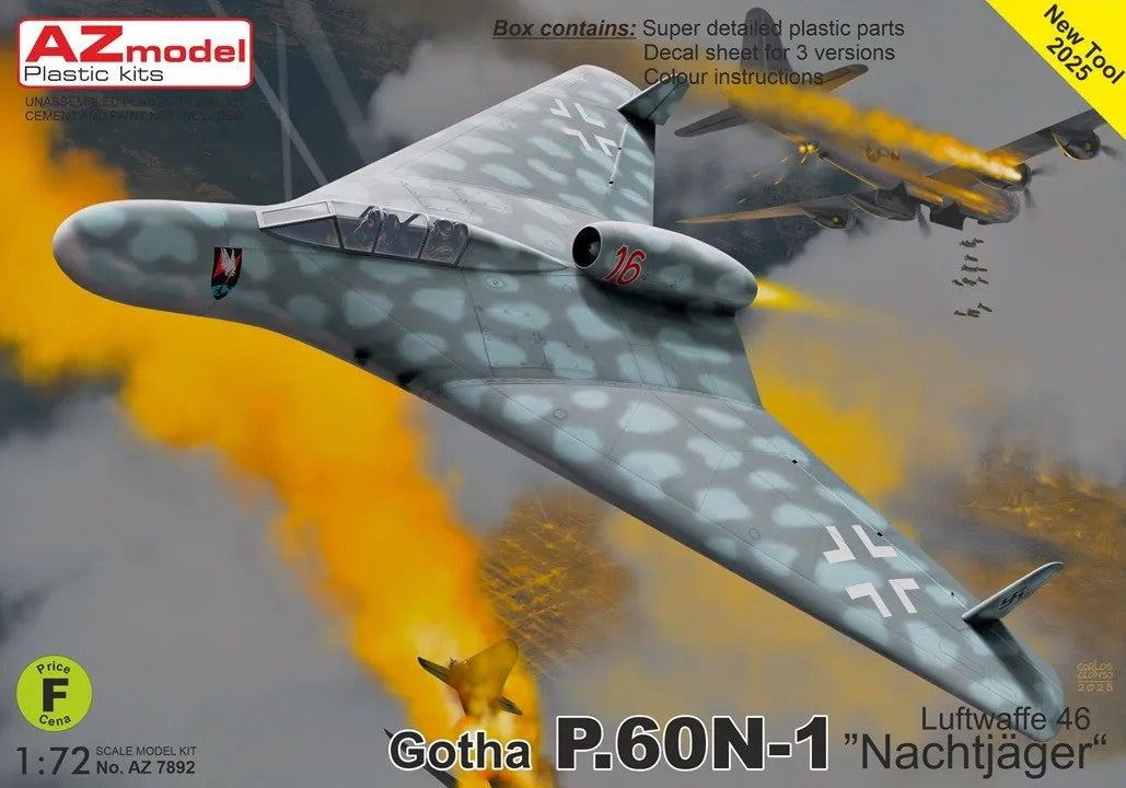 AZ Model  1/72 Gotha P.60N-1 'Nachtjäger'(3x camo)