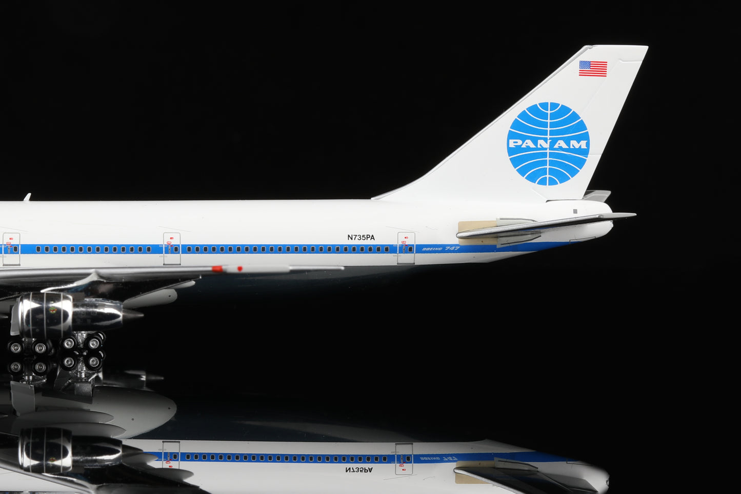 HX Models 1/400 Pan Am B747-100 “ Clipper Constitution”N735PA Standard Version