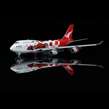 HX Models 1/400 Qantas Boeing 747-400 VH-OJC "2000 Australian Grand Prix" Flaps-Down