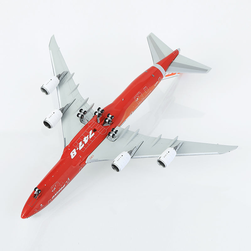 HX Models 1/400 Boeing Company B747-8 Red 