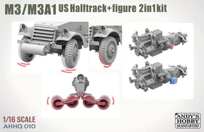 Andy's Hobby HQ 1/16 M3/M3A1 U.S. Halftrack 2 in 1 Kit IN STOCK!