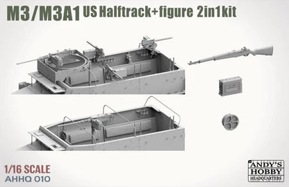 Andy's Hobby HQ 1/16 M3/M3A1 U.S. Halftrack 2 in 1 Kit IN STOCK!