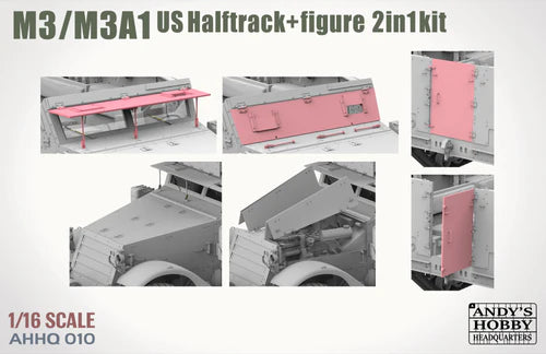 Andy's Hobby HQ 1/16 M3/M3A1 U.S. Halftrack 2 in 1 Kit IN STOCK!