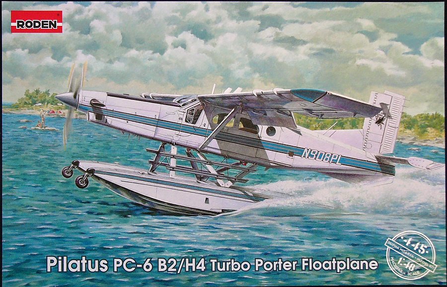 Roden 1/48 445 Pilatus 445 PC-6 B2/H4 Turbo Porter Floatplane