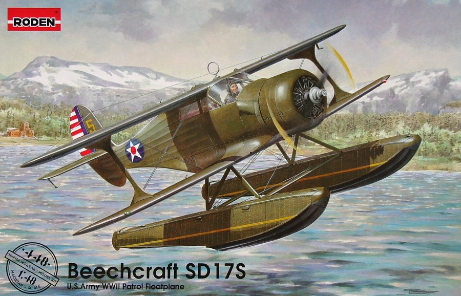 Roden 1/48 448 Beechcraft SD17S American Floatplane Model Aircraft Kit