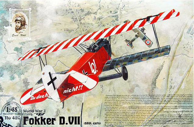 Roden  1/48 420 Fokker D.VII OAW early Model Aircraft Kit