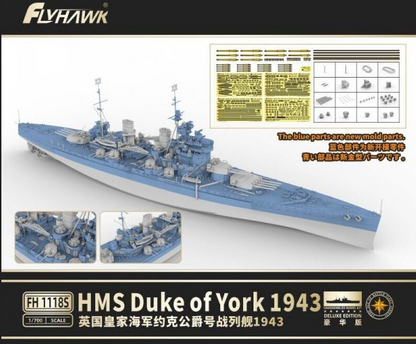 FlyHawk 1/700 HMS Duke of York 1943 Deluxe Edition Model Kit