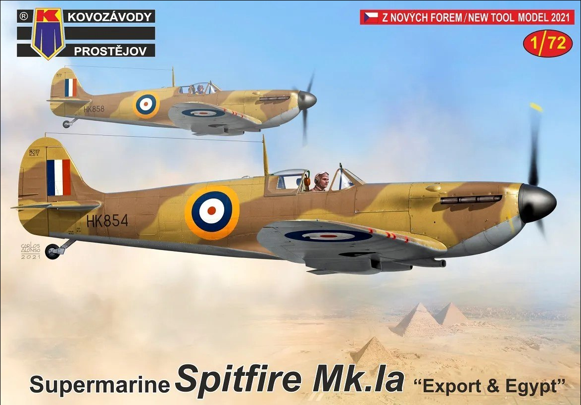 Kovozavody Prostejov 1/72 S.Spitfire Mk.Ia 'Export & Egypt'