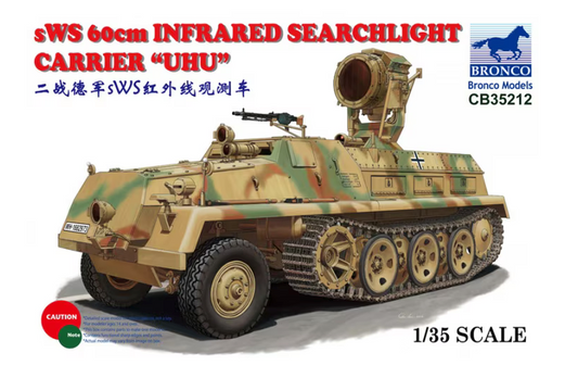 Bronco Models 1/35 sWS 60cm Infrared Searchlight Carrier "UHU"