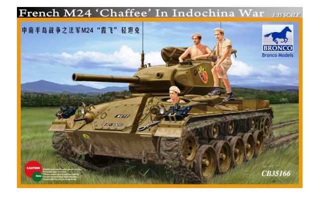 Bronco Model 1/35 French M24 'Chaffee' In Indochina War