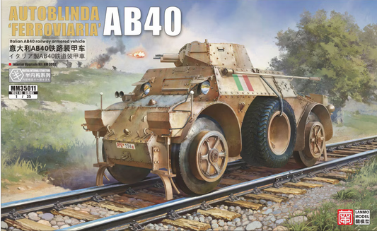 Lanmo Model 1/35 Autoblinda 'Ferroviaria' AB40 Italian