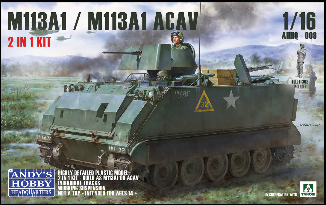 Andy Hobby Headquarters 1/16 M113A1 / M113A1 ACAV 2 in 1 Kit
