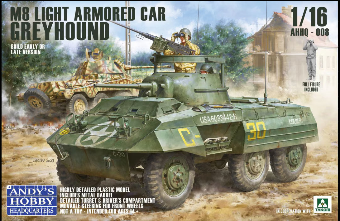 Andy's Hobby Headquarters AHHQ008 1/16 US M8 Greyhound