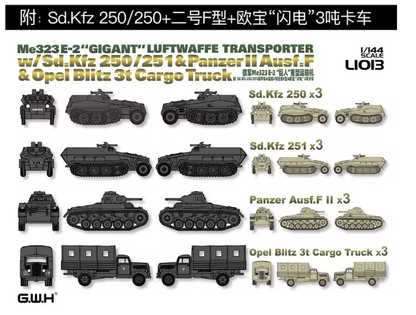 Great Wall Hobby 1/144 L1013 Luftwaffe Transporter Me 323 E-2 "Gigant"