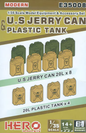 Hero Hobby 1/35 U.S. Jerry Can & Plastic Tank Model Kit