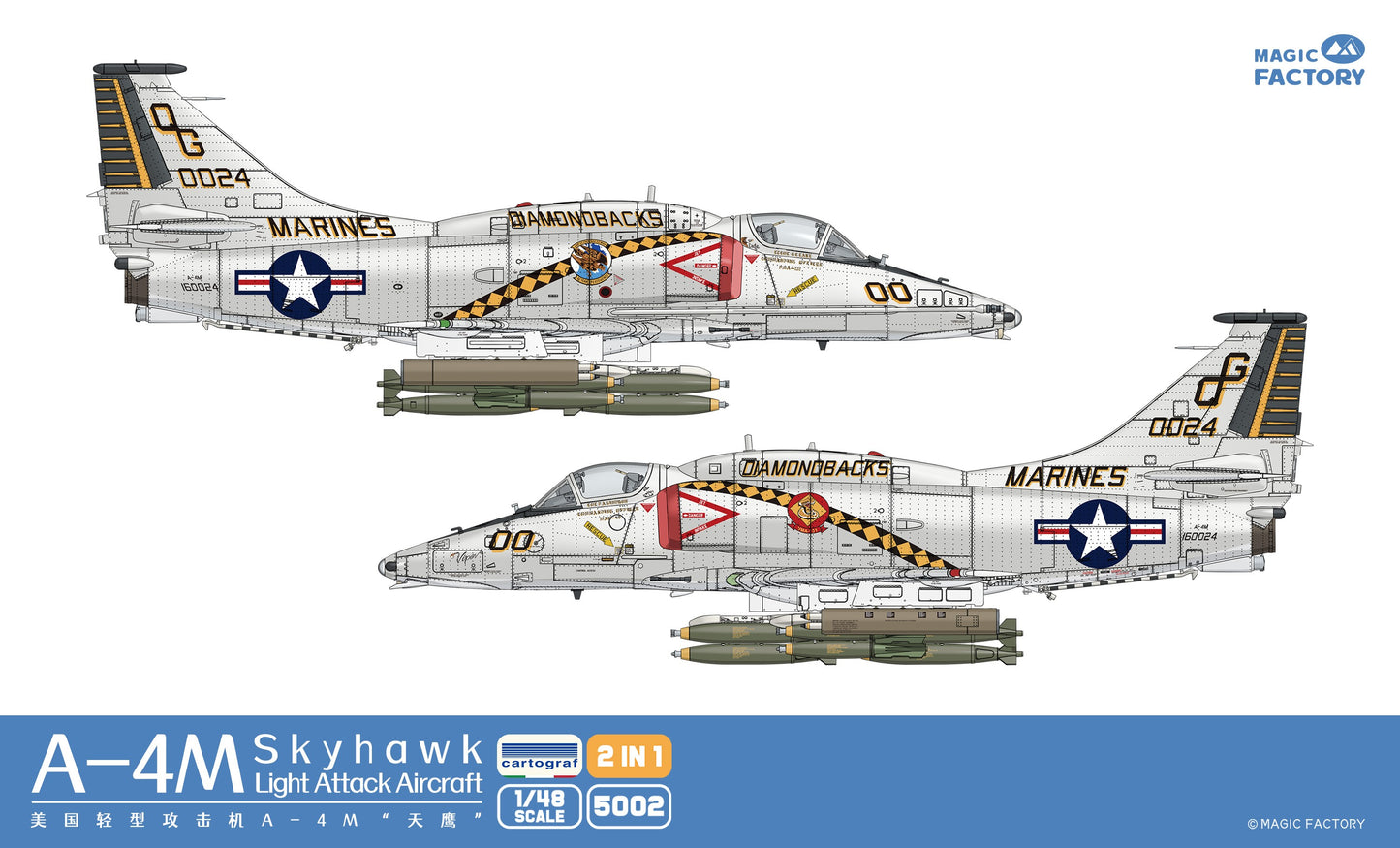 Magic Factory 1/48 A-4M Skyhawk Light Attack Aircraft 5002