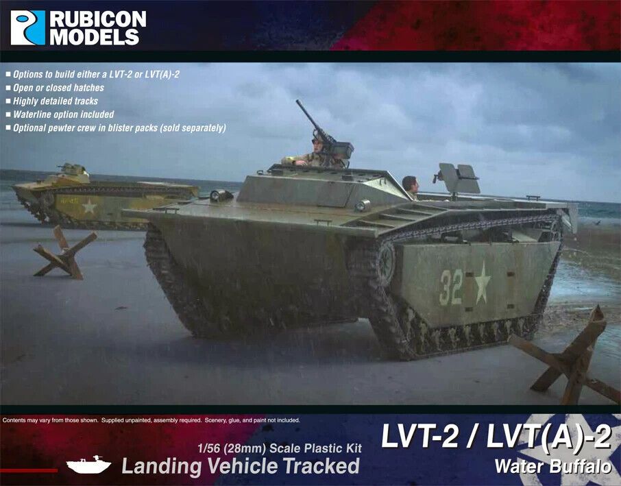 Rubicon Models 280067 LVT-2 / LVT(A)-2 Water Buffalo 28MM Wargaming Miniatures