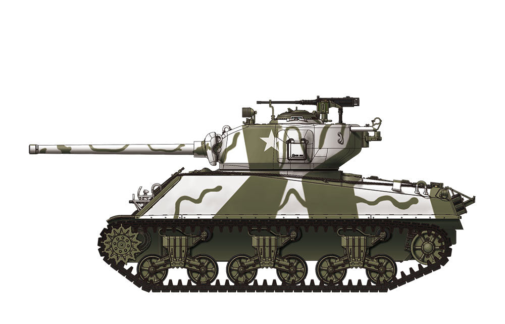 Meng Model 1/35 U.S. Medium Tank M4A3 (76)W Sherman Model Kit