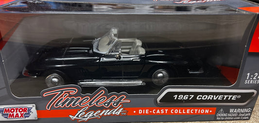 Motormax 1/24 1967 Chevrolet Corvette Convertible Black