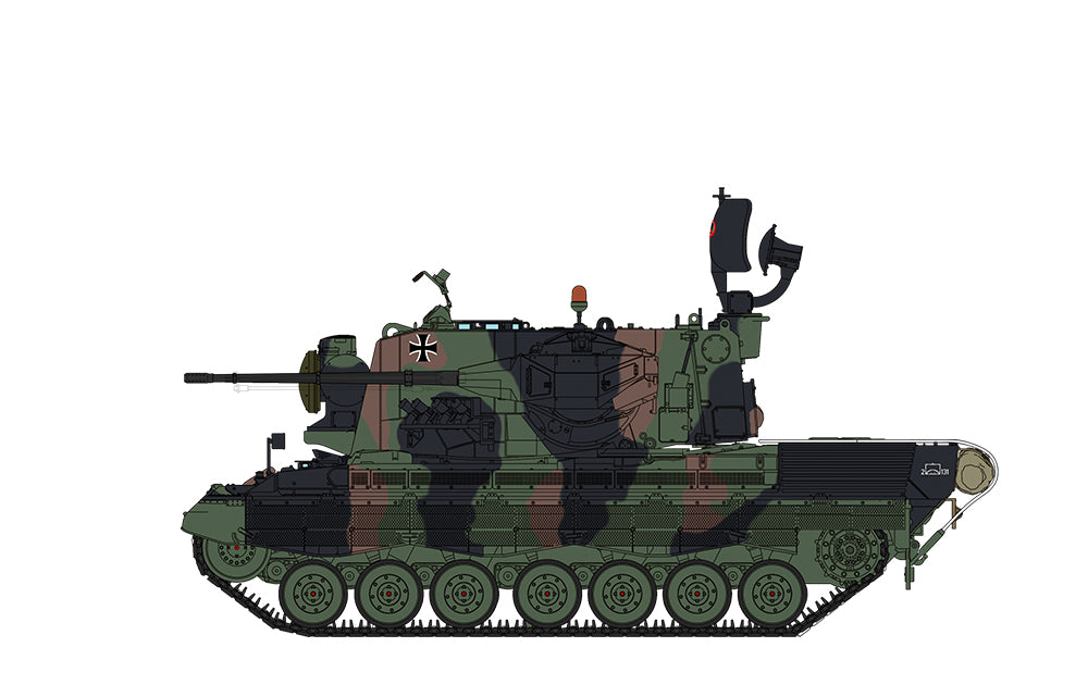 Meng Model 1/35 German Flakpanzer Gepard A1/A2 TS-030 Model Kit