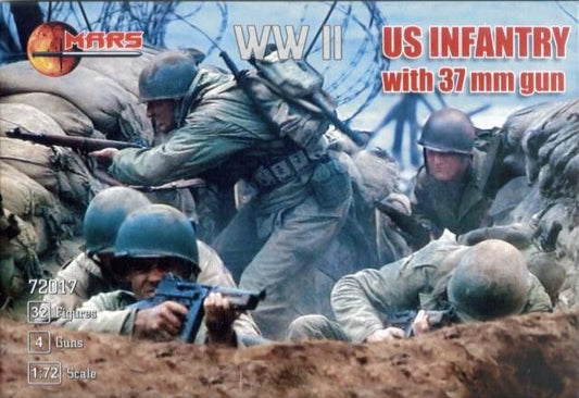 Mars 1/72 72017  US infantry with 37mm gun