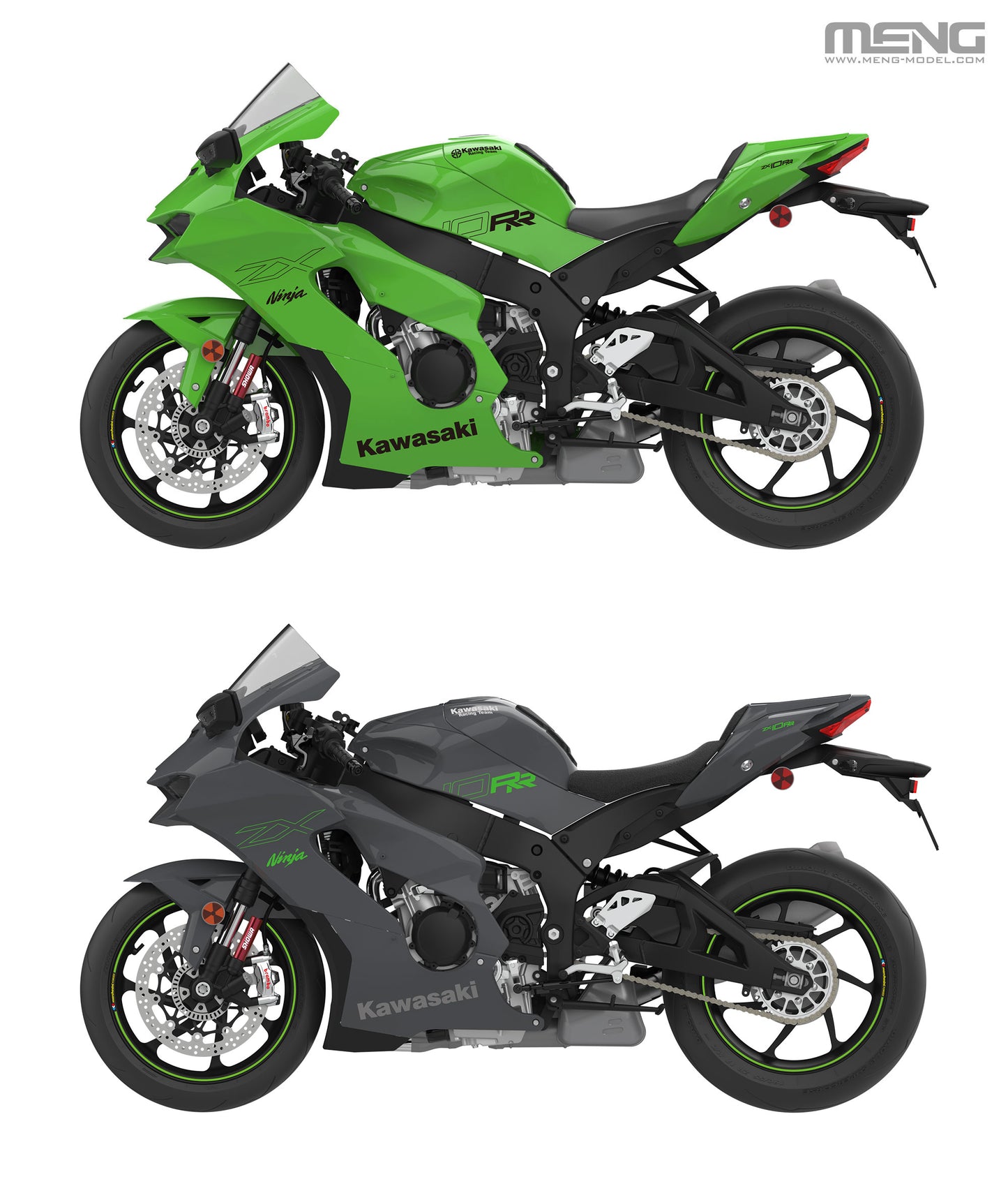 Meng Model 1/9 Kawasaki Ninja ZX-10RR MT-008