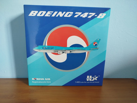 HX Models 1/400 Korean Air Boeing B747-8 HL7633 Standard Version