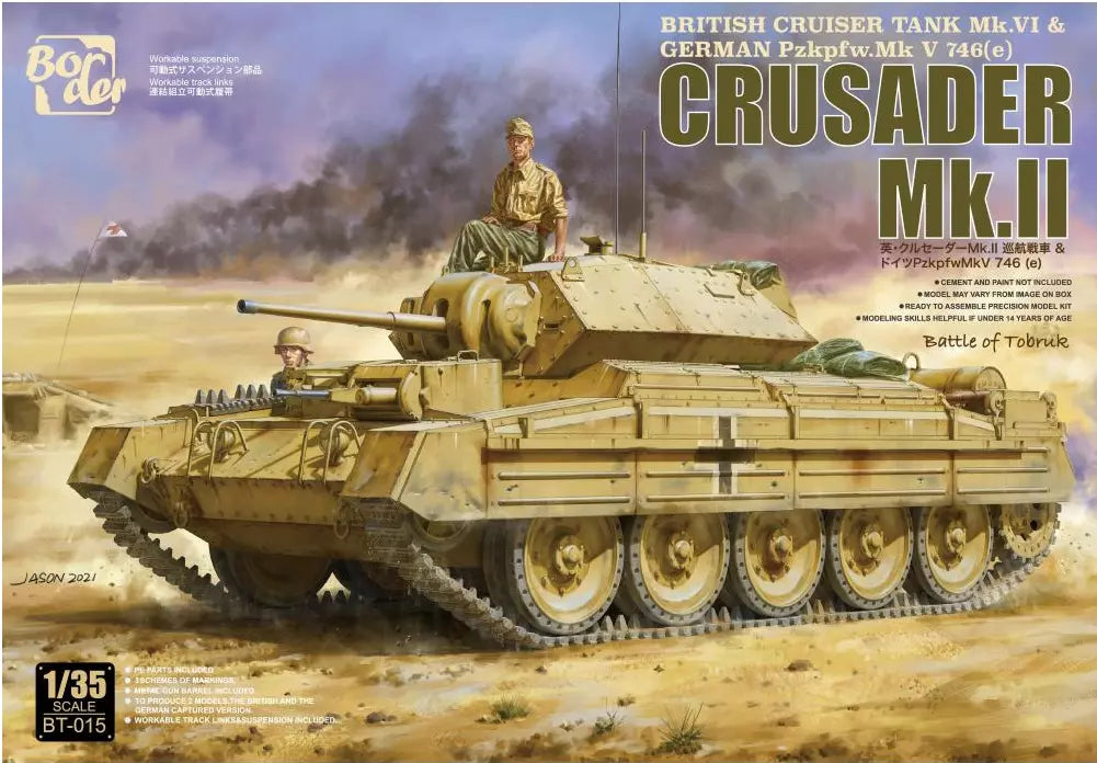 Border Model 1/35 Crusader Mk.II British Cruiser Tank MK.VI & German Pzkpfw.Mk