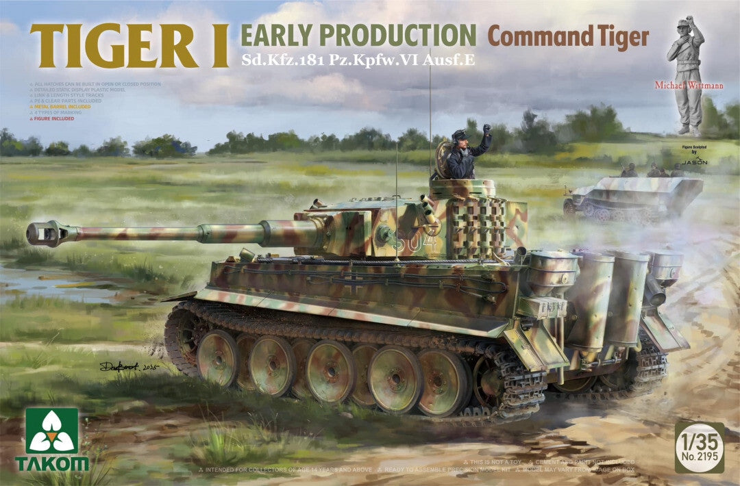 Takom 1/35 2195 Sd.Kfz.181 Pz.Kpfw.VI Ausf.E Tiger I Command Tiger