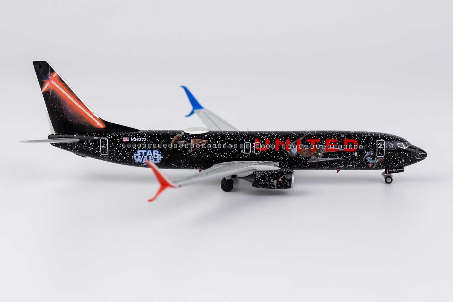 NG Models 1/400 United Airlines 737-800/w N36272 Star Wars Rise of Skywalker w/ scimitar winglets